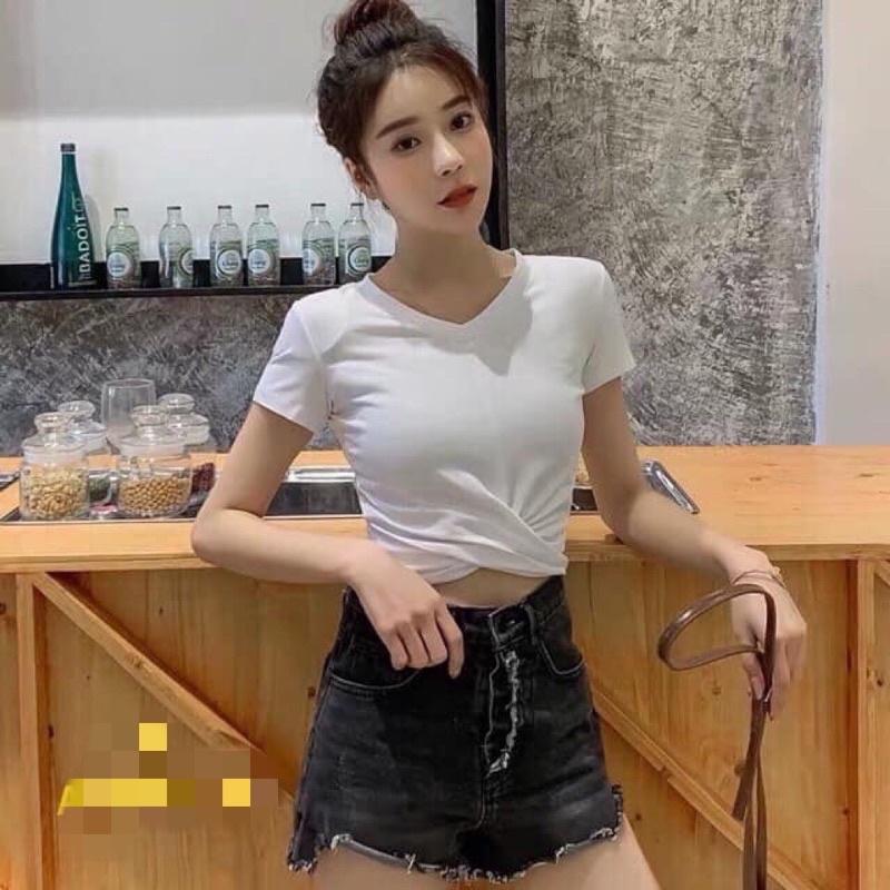 Áo xoắn eo nhiều màu