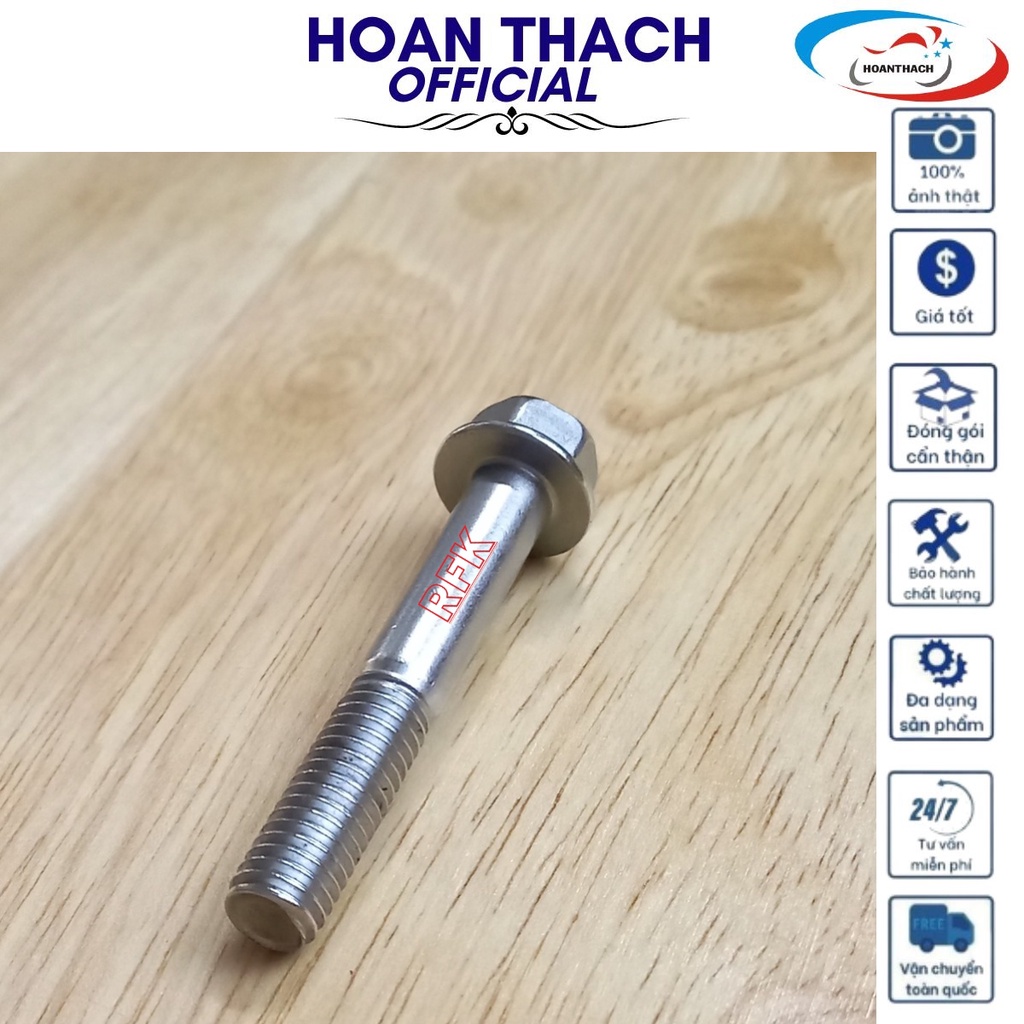 Bu lông 8L50 bát giữ Pô tay ga honda, chính hãng HOANTHACH 958010805002