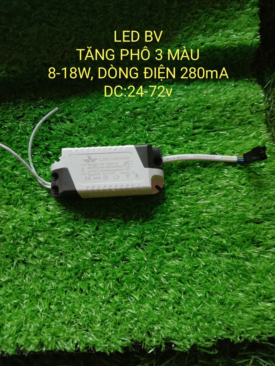 Tăng phô đèn led 3 chế độ 8-18w dùng cho đèn led âm trần 3 màu