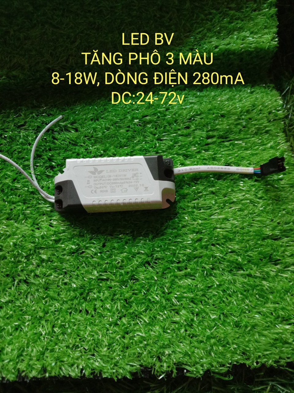 Tăng phô đèn led (driver) 3 chế độ 8-18w dùng cho đèn led âm trần 3 màu