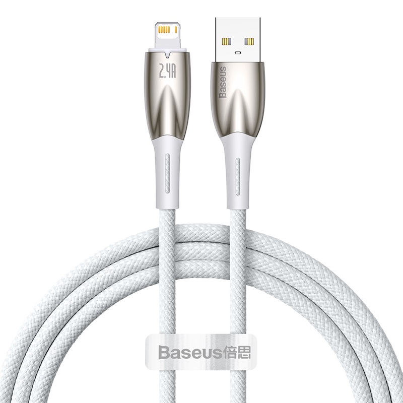 Cáp Sạc Baseus Glimmer Series Fast Charging Data Cable USB to iP 2.4A (Hàng chính hãng)