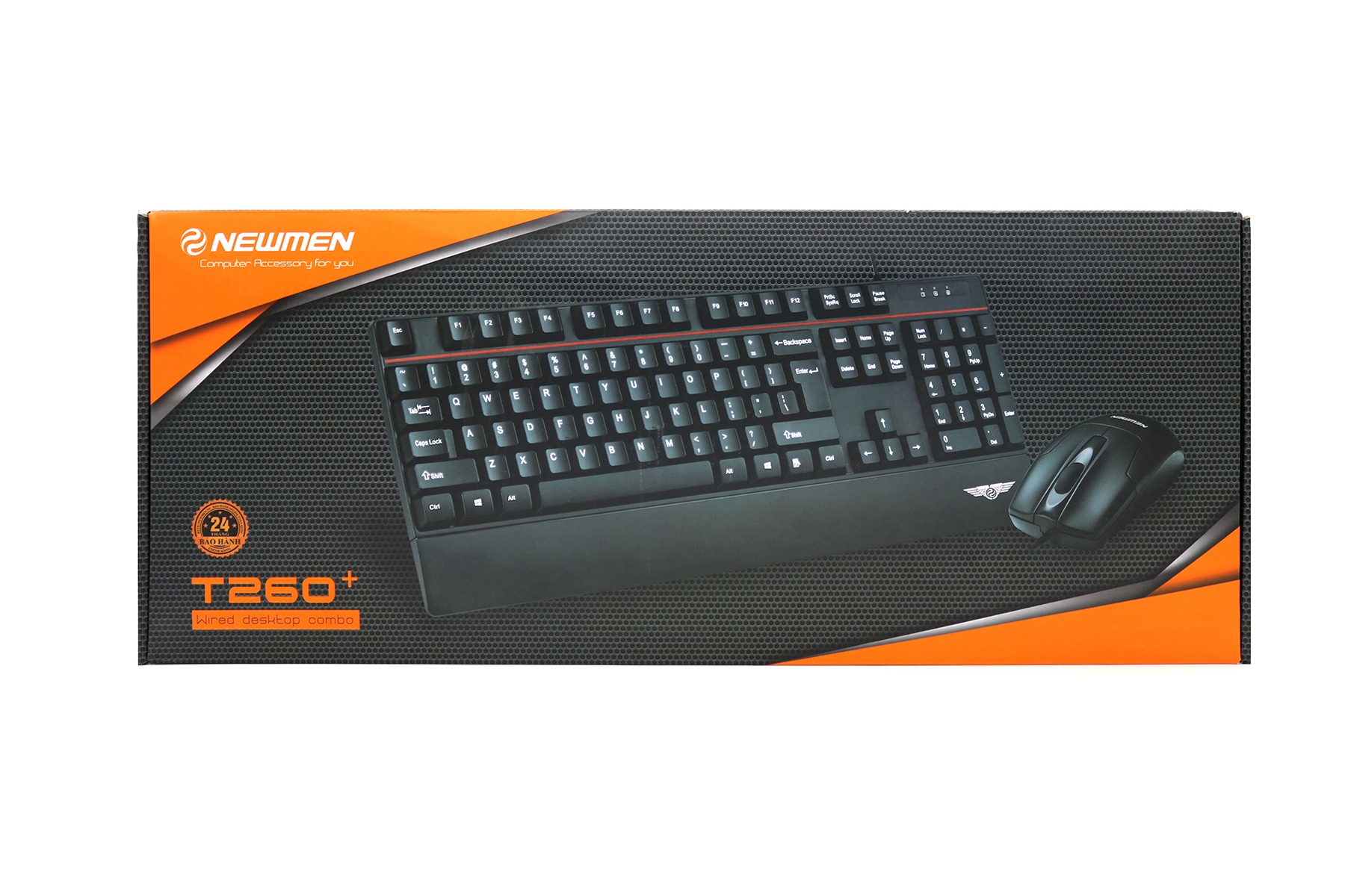 Bộ bàn phím chuột Newmen T260+ đen (USB) - Hàng Chính Hãng