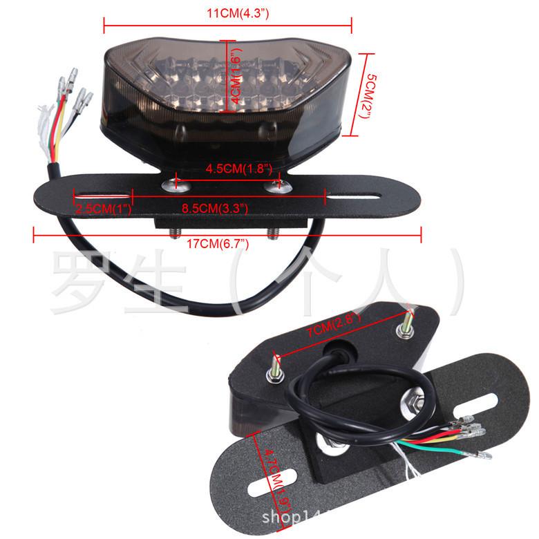 Phong Cách Mới Nhất Xe Máy Phụ Kiện Hành Trình Xe Hoàng Tử Sửa Đổi Retro Đèn Hậu LED Đèn Phanh Đèn Lái Đèn LED Báo Rẽ Lắp Ráp