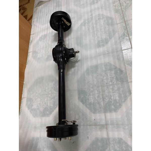 Cầu liền,cầu rút 110cm. Dùng chế xe 3bánh,xe 4 bánh,chiều dài phủ bì cầu 110cm.tim ốc bắt bánh. 8cm x 11.5cm