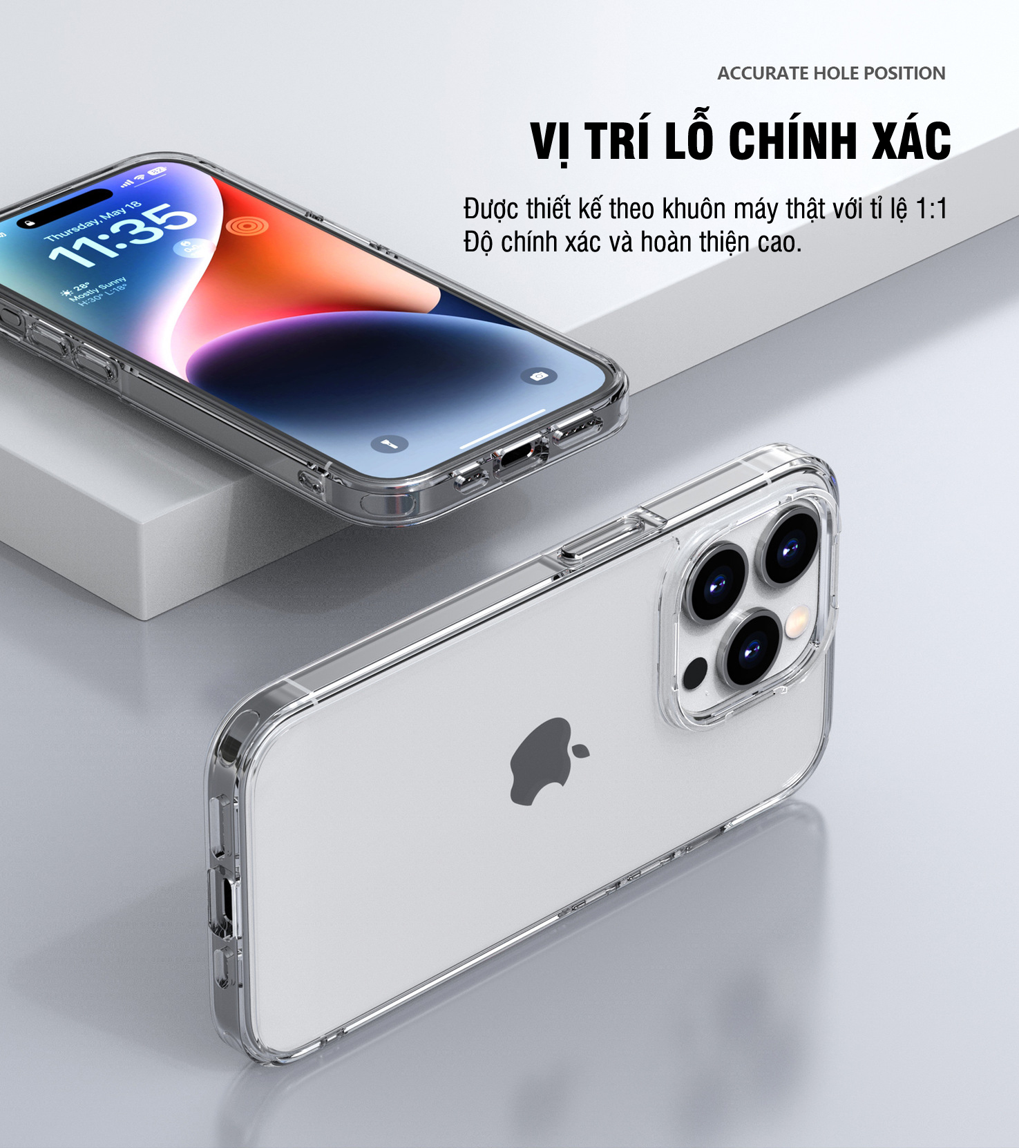 Ốp lưng dẻo trong phong cách mới dành cho iPhone 15 / 15 Plus / 15 Pro / 15 Pro Max - Hàng chính hãng