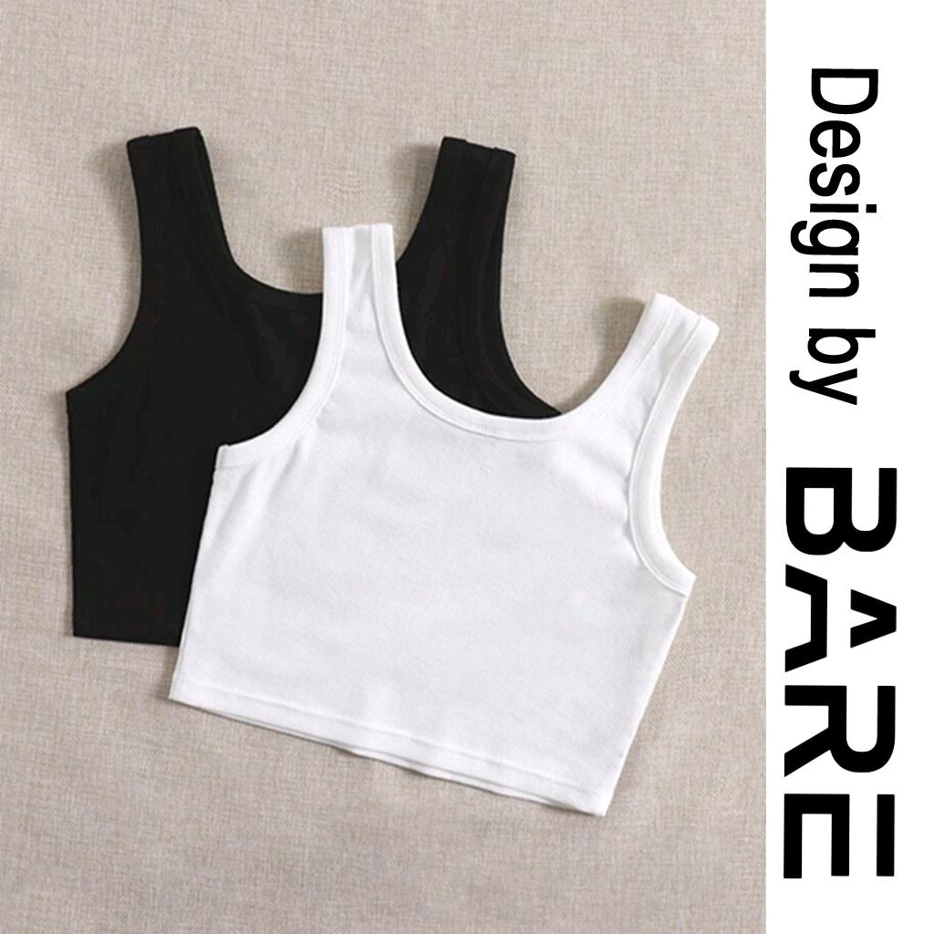 Áo hai dây nữ bản to form áo croptop 2 dây chất thun gân tăm basic - AO0147