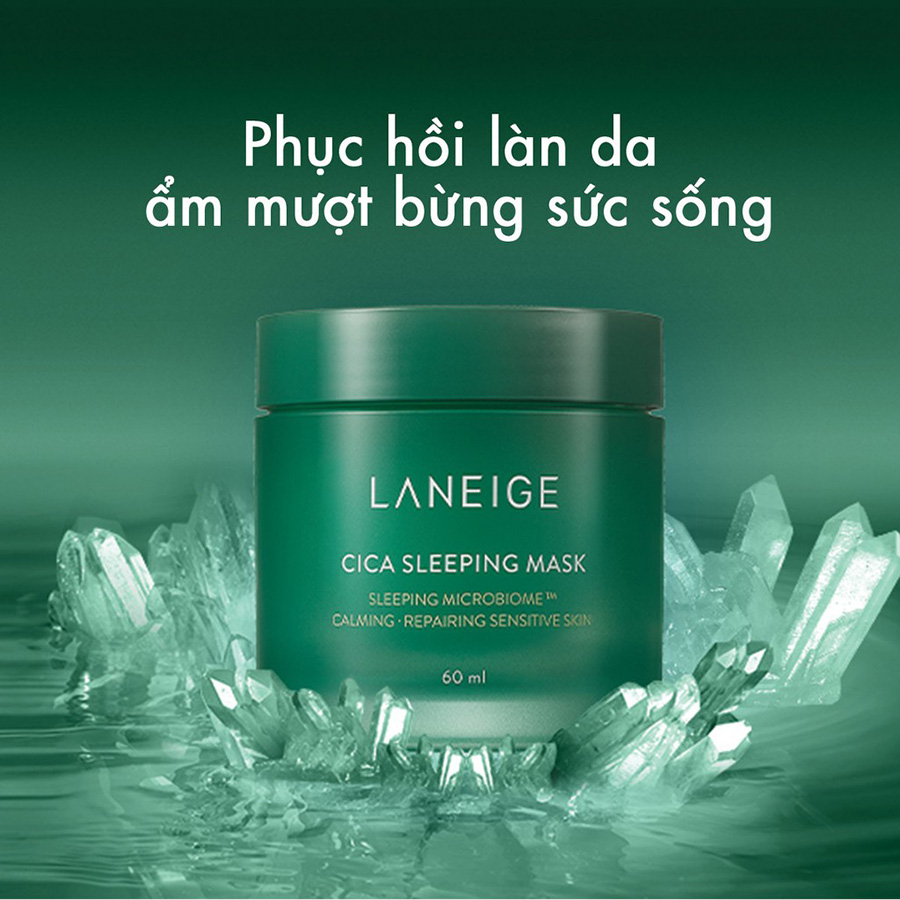 Mặt Nạ Ngủ Dưỡng Ẩm Giúp Phục Hồi Và Nuôi Dưỡng Da Phiên Bản Cải Tiến LANEIGE Cica Sleeping Mask EX