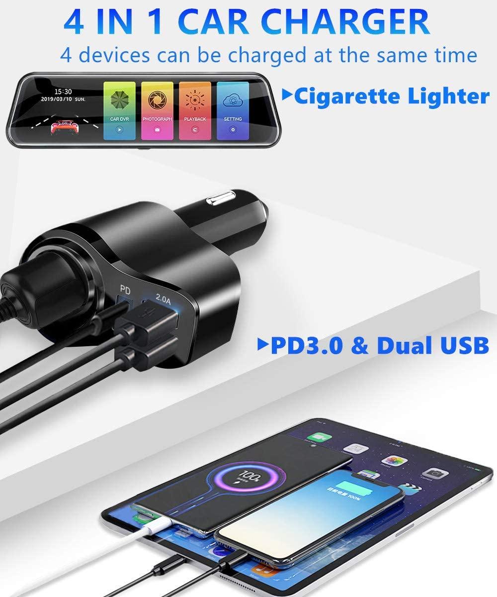 USB nhẹ hơn sạc điện truyền 3 cổng USB nhẹ hơn với ổ cắm nhẹ hơn tương thích