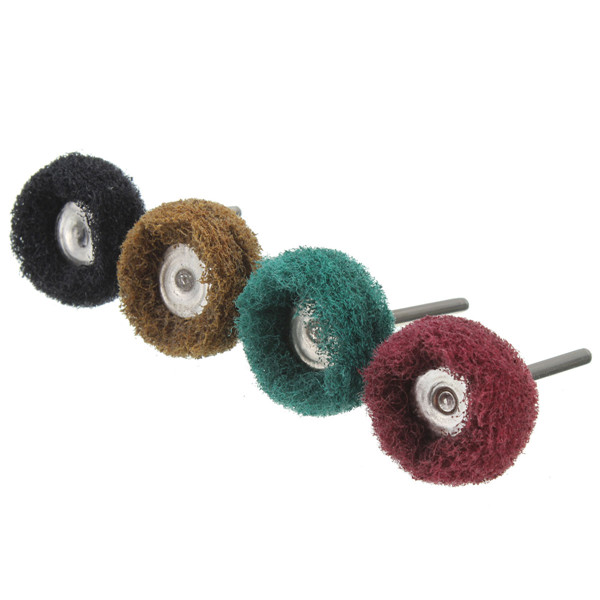Bộ 4 Chổi Đánh Bóng Mini Trục 3mm Sợi Rối