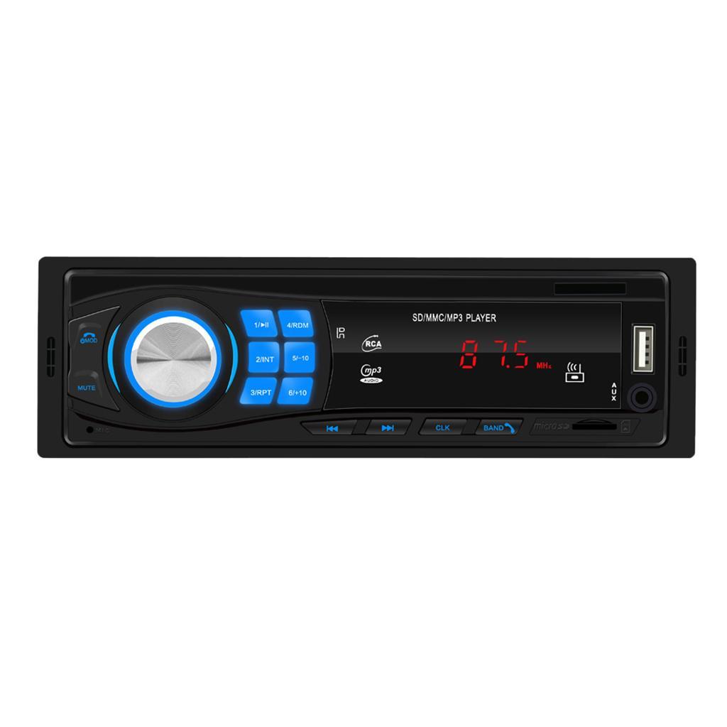 1 DIN Car MP3 Player Bluetooth USB Receiver AUX Stereo Audio Radio