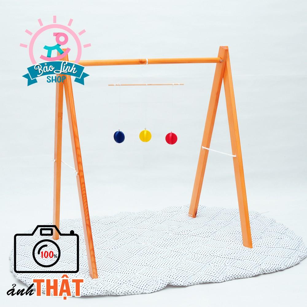 Đồ chơi chuyển động khối cầu đơn sắc kích thích thị giác| Giáo cụ montessori sơ sinh