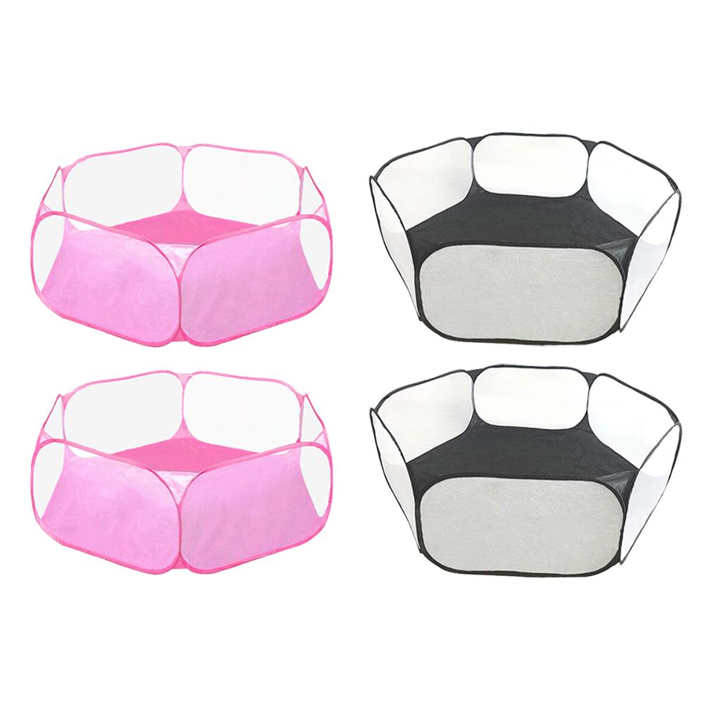4x Folding Pen Cage Enclosure For Hamster Rabbit Guinea Pig Gerbil Squirrel