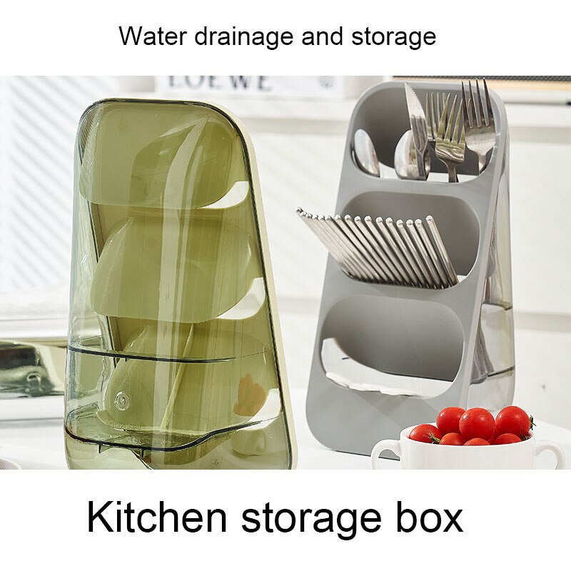 Kệ đựng đũa thìa chống bụi dust proof multifunctional chopsticks