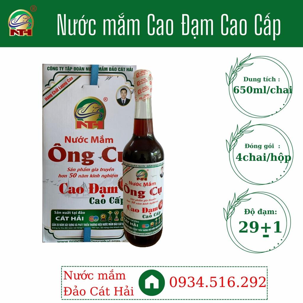 Nước mắm Cá Thu Cao Đạm cao cấp 30 độ, dung tích 650ml