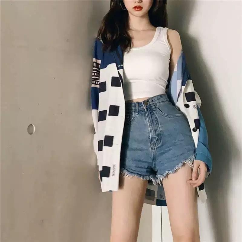 MS485 Áo ba lỗ sát nách thun trơn basic croptop