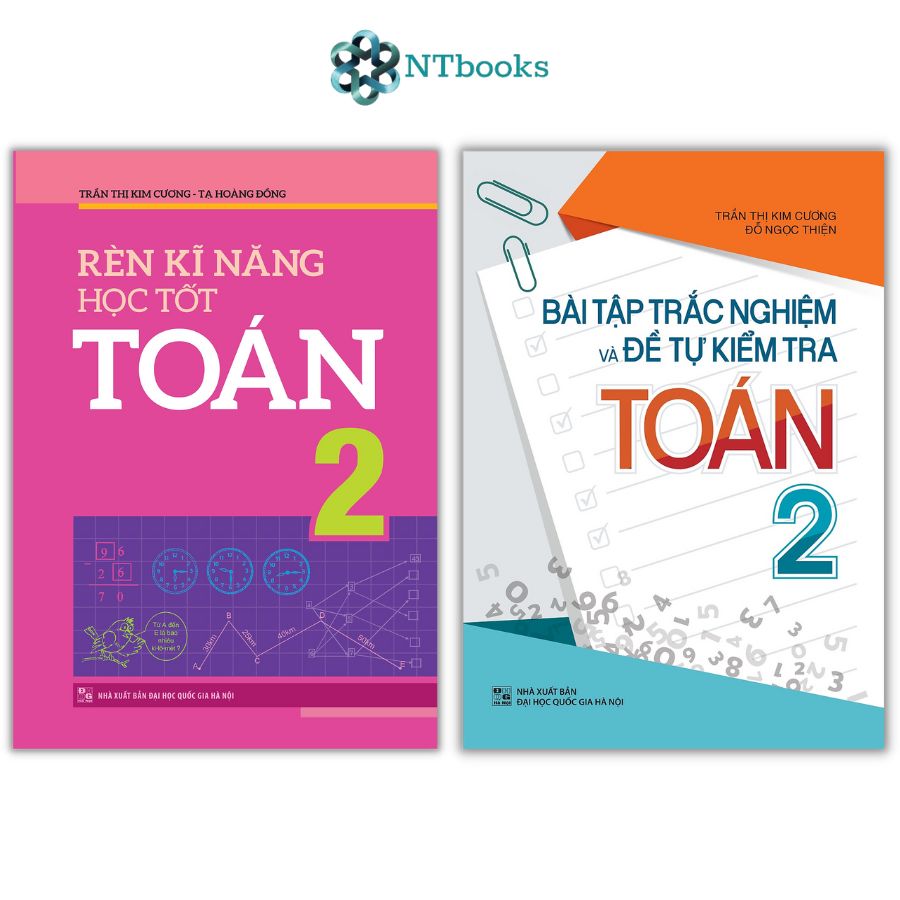 Sách Bài Tập Trắc Nghiệm Và Tự Kiểm Tra Toán 2 + Rèn Kĩ Năng Học Tốt Toán 2