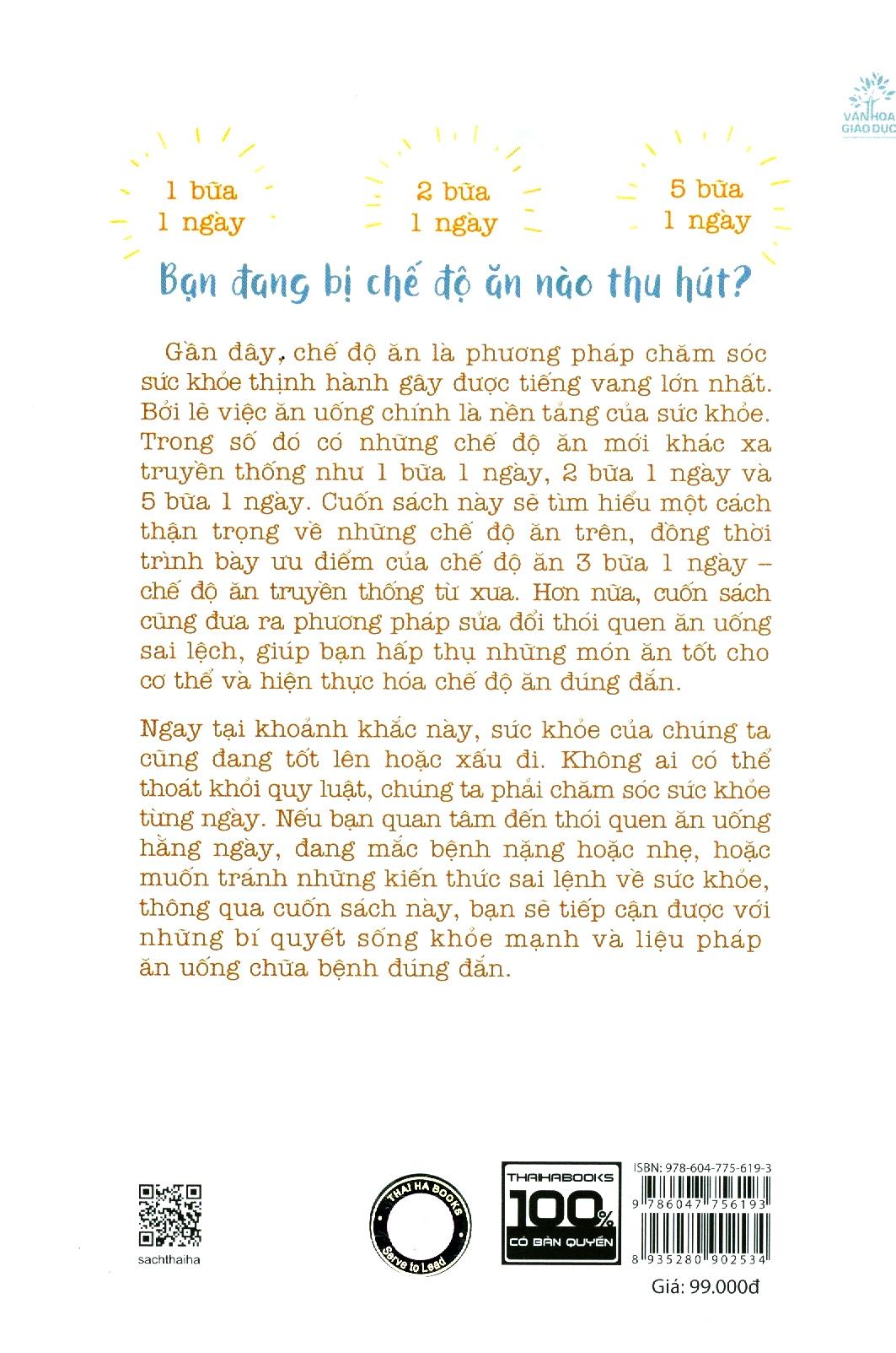 Sách 1,2,3,5 Bữa - Nói Tóm Lại Ăn Thế Nào Là Tốt?