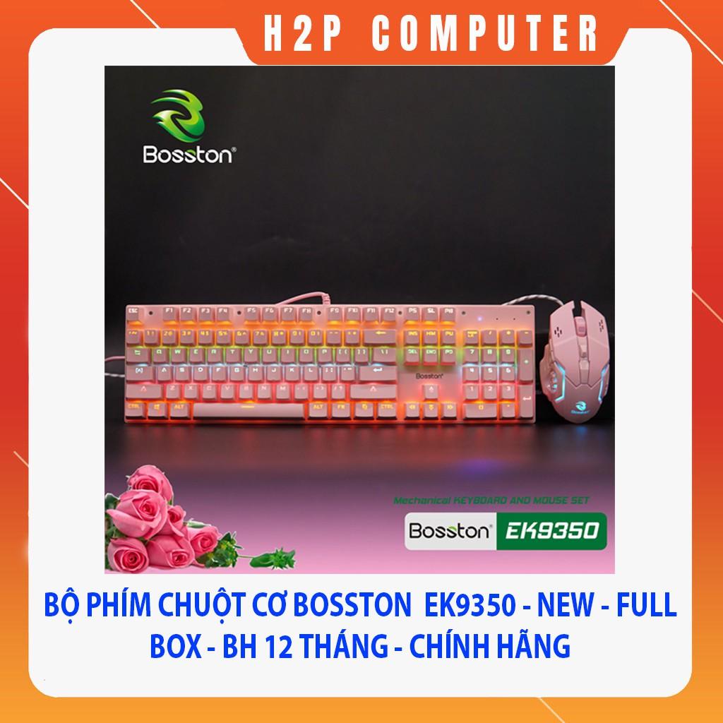 Bộ Phím Chuột Cơ Bosston EK9350 Màu Hồng (Pink) - Hàng Chính Hãng