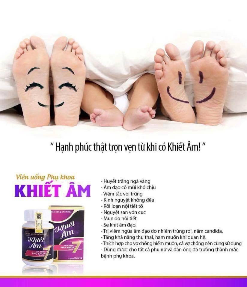Thực phẩm chức năng bảo vệ sức khỏe Khiết Âm 210 viên/ 1 hộp