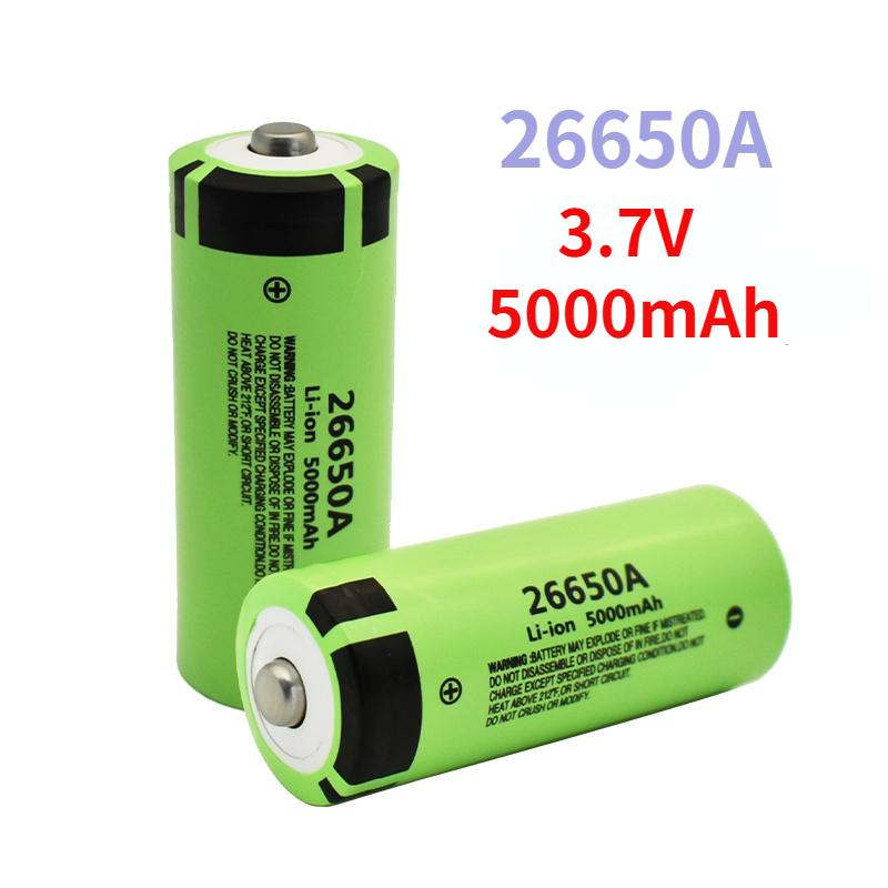 100% Chính Hãng 26650 3.7V 5000MAh 50A Pin Lithium Ion 26650A, Geeinet Für LED Taschenlampe Màu sắc: 1 Cái