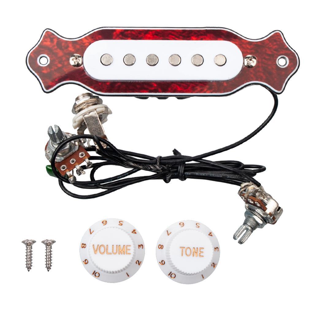 Guitar Soundhole Pickup w/ Volume   Set for Electric Guitar DIY Parts