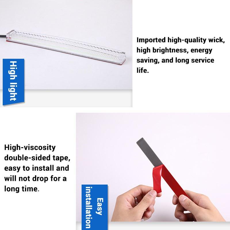 2 cái Đèn LED ô tô Đèn chạy ban ngày Chống thấm nước Phổ biến Thân thiện với môi trường Ô tô tản nhiệt nhanh DRL Đèn màu trắng băng xanh 12V Phụ kiện điều khiển từ xa