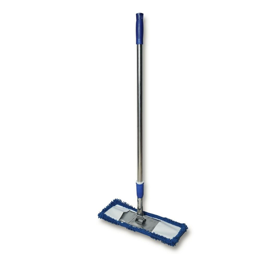 Cây lau nhà công nghiệp san hô 60cm sợi microfiber thấm hút siêu sạch, dùng trong trường học, bệnh viện...