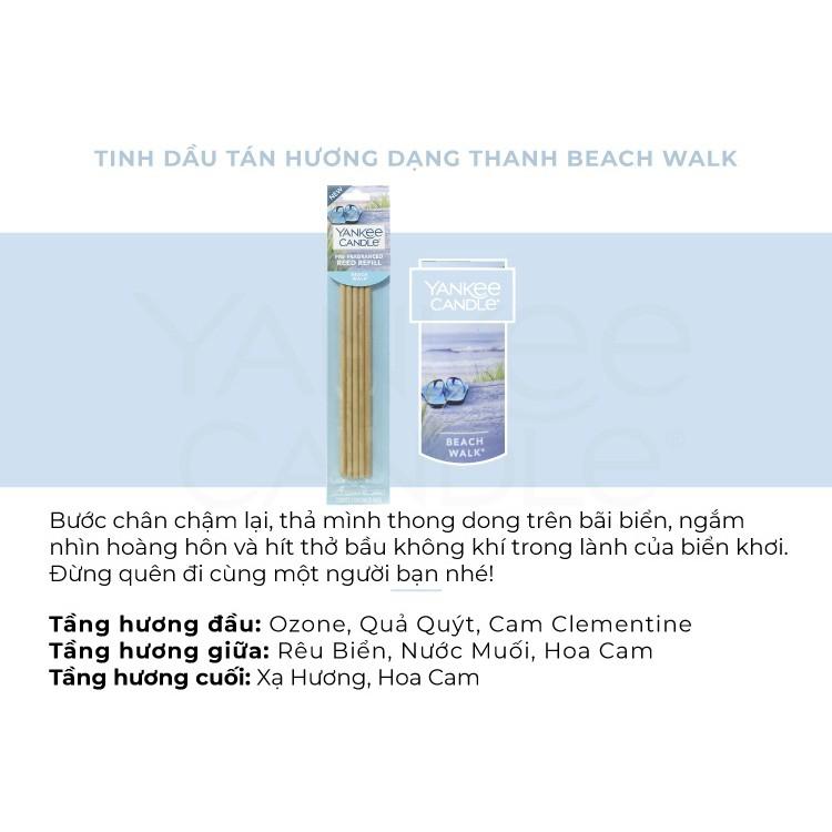 Refill Tinh dầu tán hương dạng thanh Yankee Candle - Beach Walk (gồm 5 thanh tán hương, không kèm lọ)