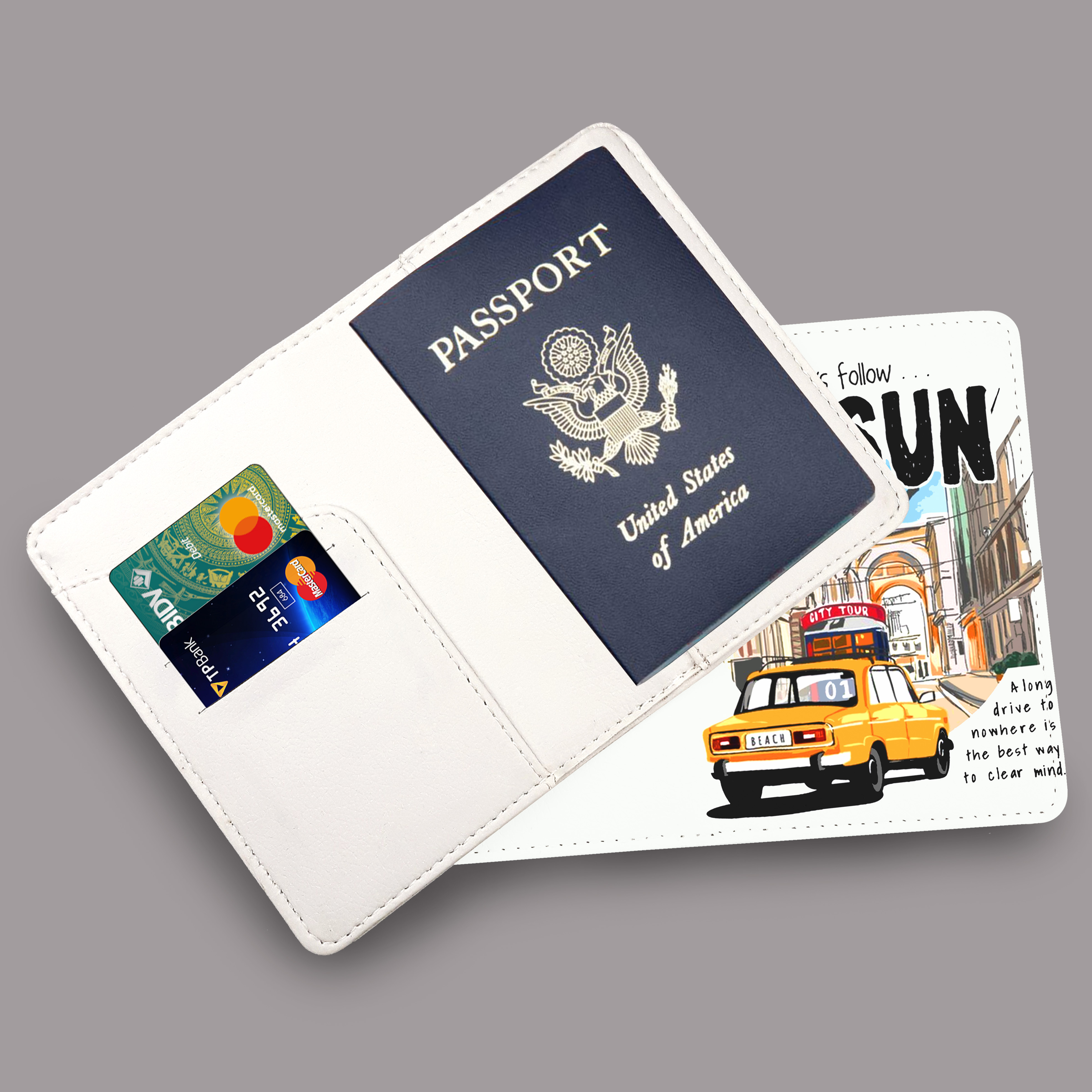 Bao Da Hộ Chiếu Du Lịch Thời Trang - CUTE - Ví Đựng Passport Và Thẻ - Trẻ Trung - Tiện Lợi - PPT008