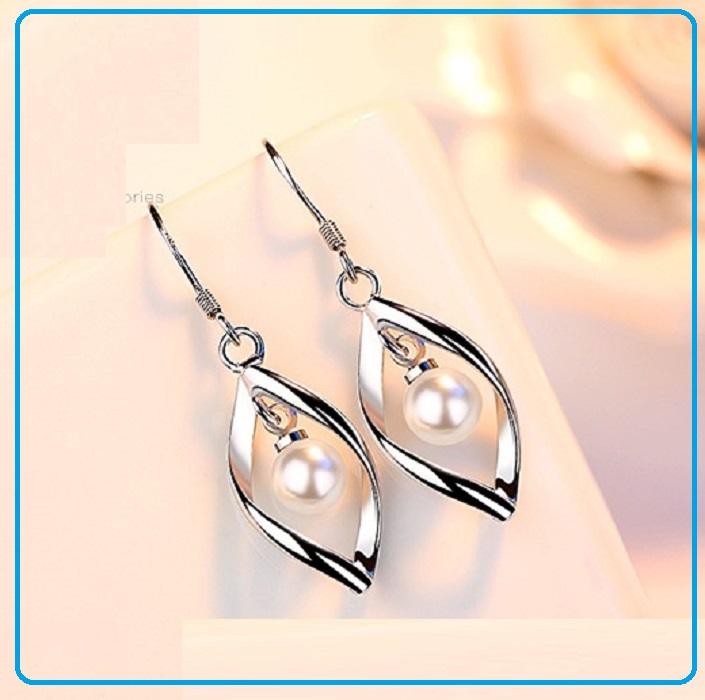 Bông tai nữ ngọc trai Cườm siêu đẹp sang trọng đẳng cấp