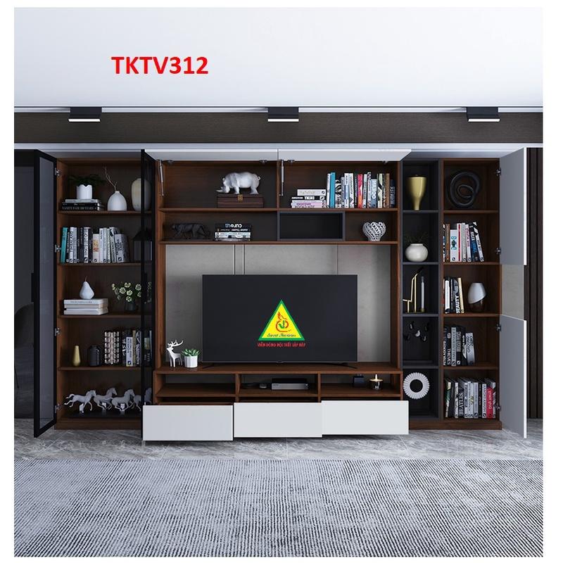 Tủ kệ tivi trang trí phong cách hiện đại TKTV312 - Nội thất lắp ráp Viendong adv