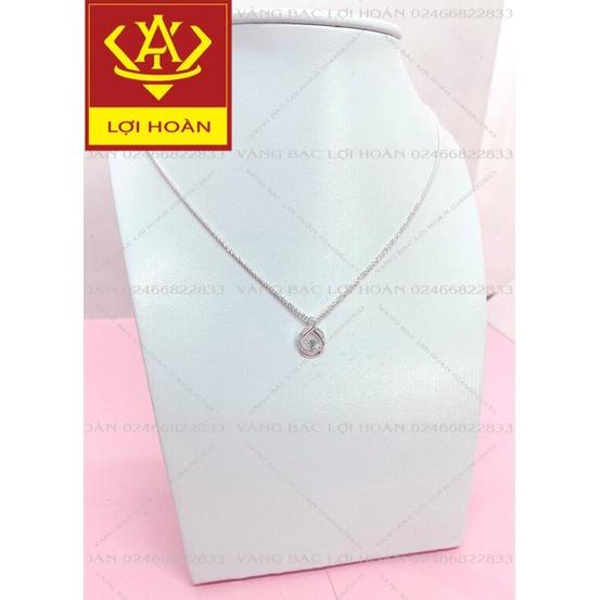 Dây chuyền nữ bạc thật mặt hình giọt nước dễ thương - trang sức Lợi Hoàn