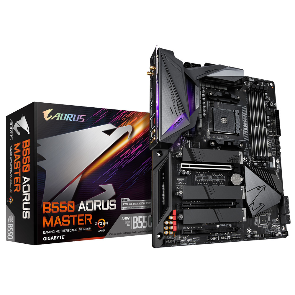 Bo mạch chủ Mainboard Gigabyte B550 AORUS MASTER AMD Socket AM4 - Hàng Chính Hãng