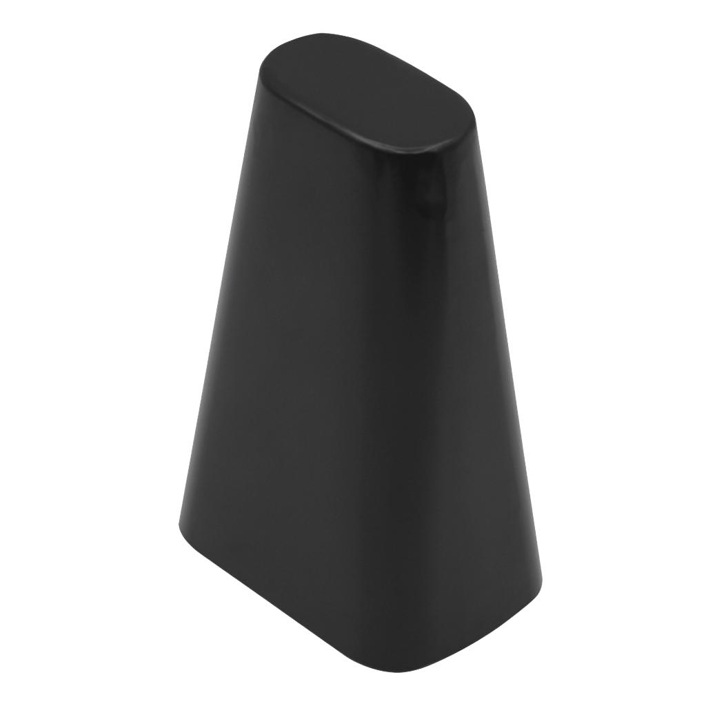6" HIGH PITCH HAND HELD COWBELL COW BELL PERCUSSION MUSICAL INSTRUMENT BLACK