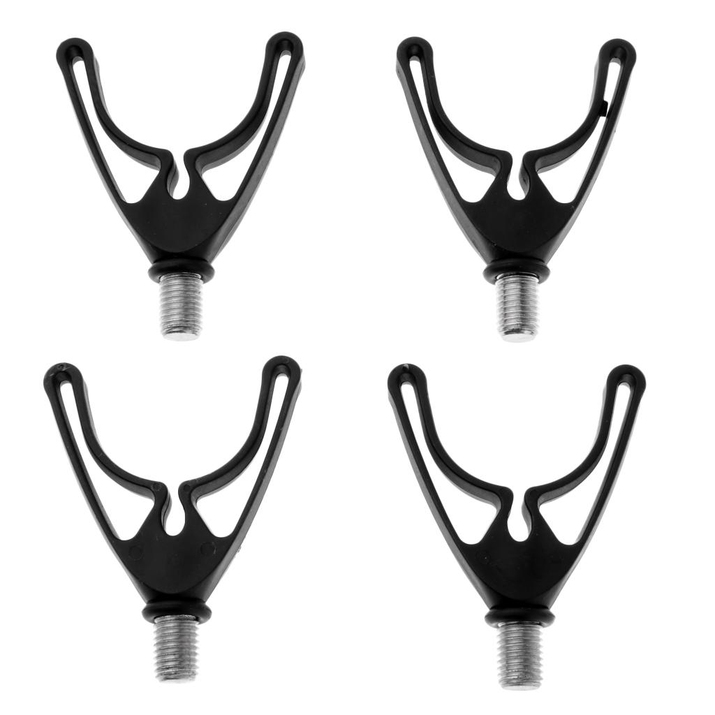 4pcs Fishing Rod Butt Rests for Carp Fishing Rod Pod Bank Sticks Buzz Bars