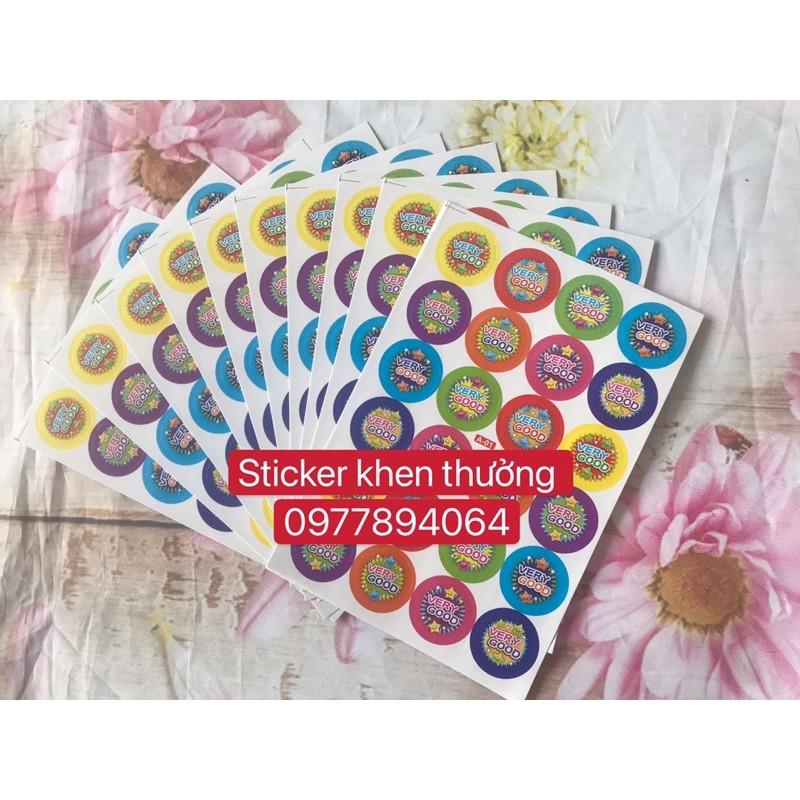 Set 10 tờ -240 stickers khen thưởng cực đẹpquà tặng học sinh hấp dẫn️