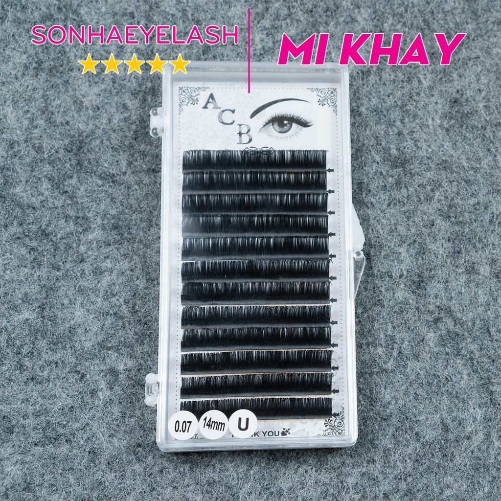 Mi khay ACB độ cong U, chất mi silk Hàn, mêm dễ bắt keo, dùng để nối volume, classic