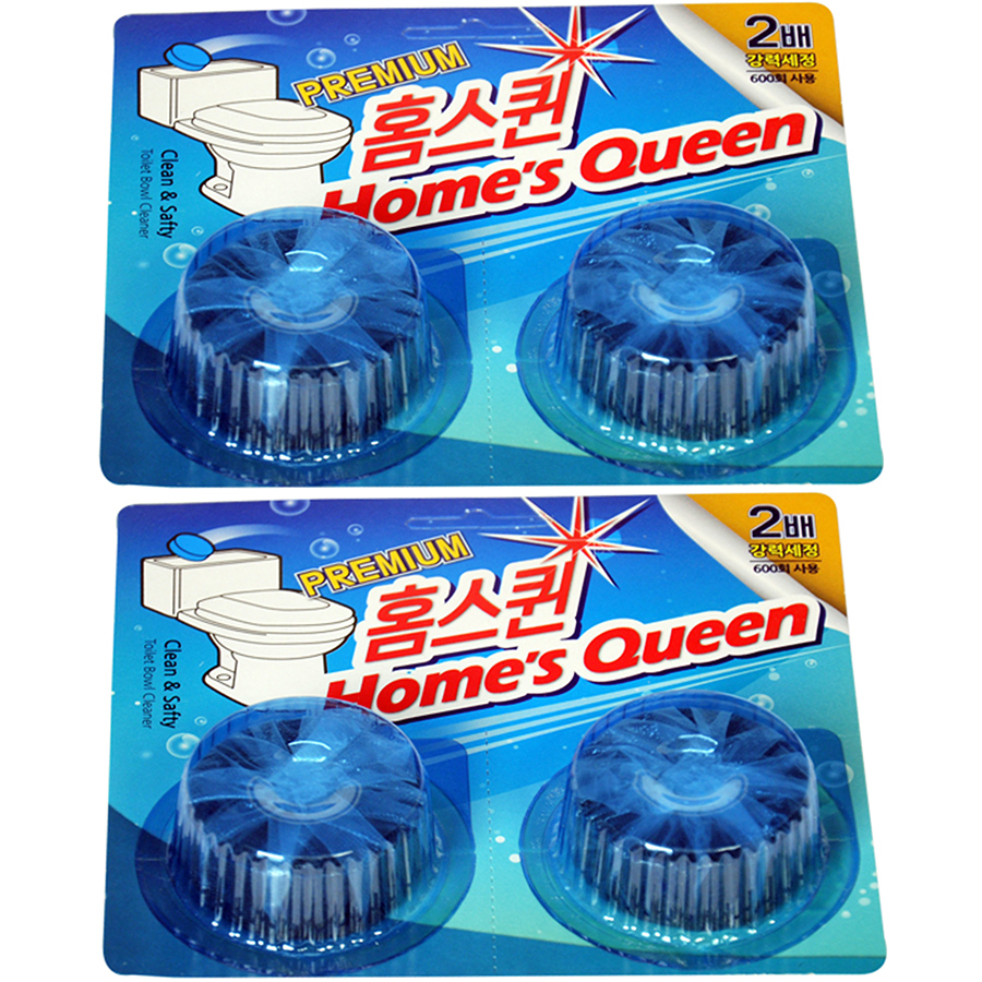 Combo 2 Vỉ Tẩy Vệ Sinh Khử Mùi Bồn Cầu Homes Queen Hàn Quốc