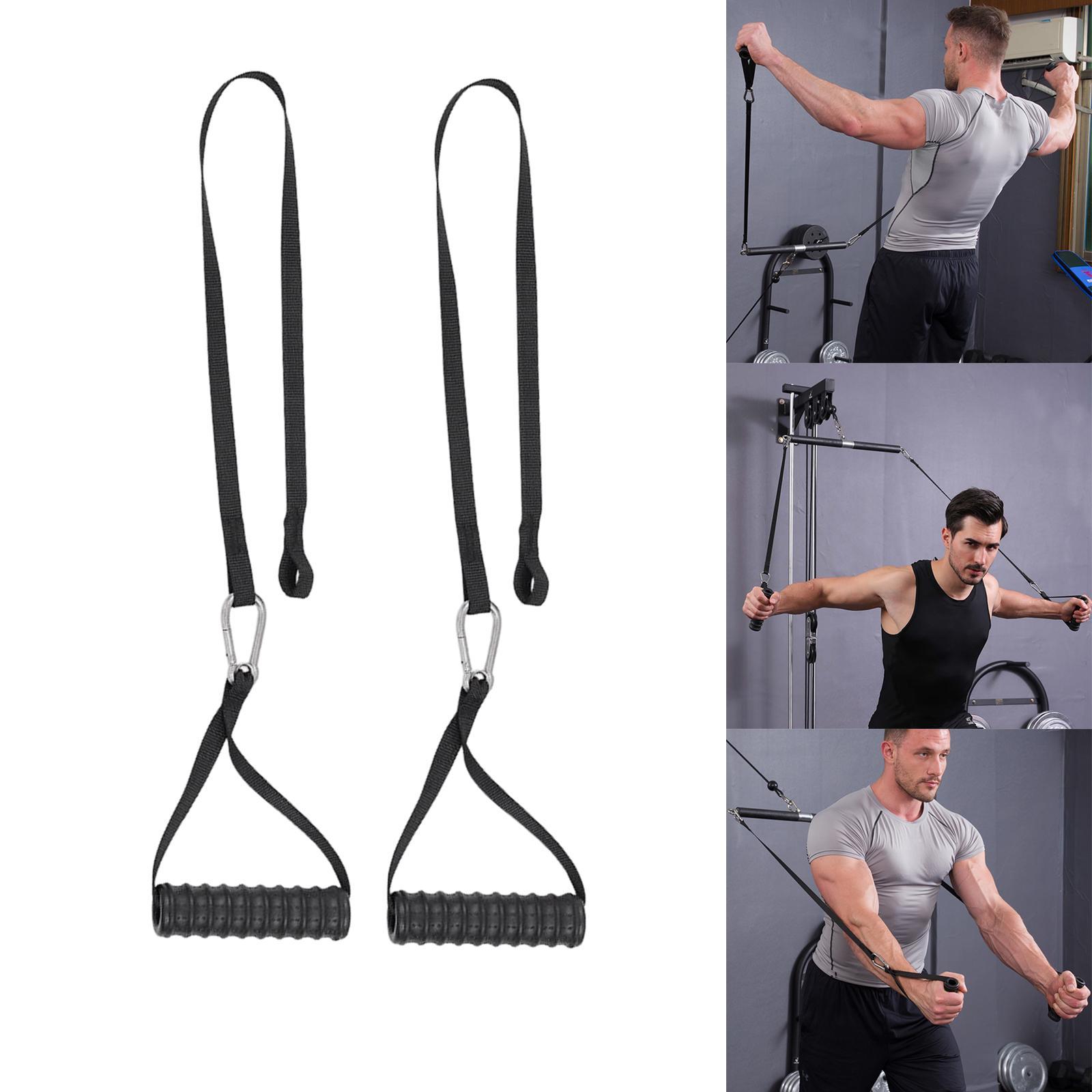 Triceps Rope kéo xuống tay cầm hệ thống ròng rọc hạng nặng để tập luyện sức mạnh