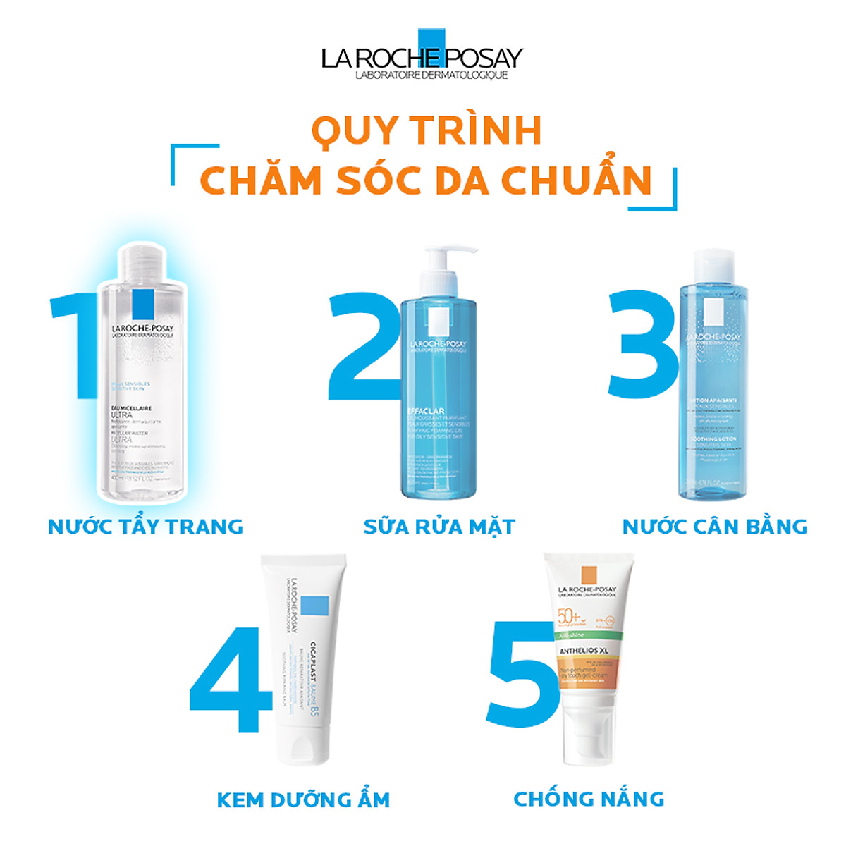 Nước Tẩy Trang Làm Sạch Sâu Cho Da Nhạy Cảm La Roche-Posay Micellar Water Ultra Sensitive Skin 200ml + Tặng Móc Khóa