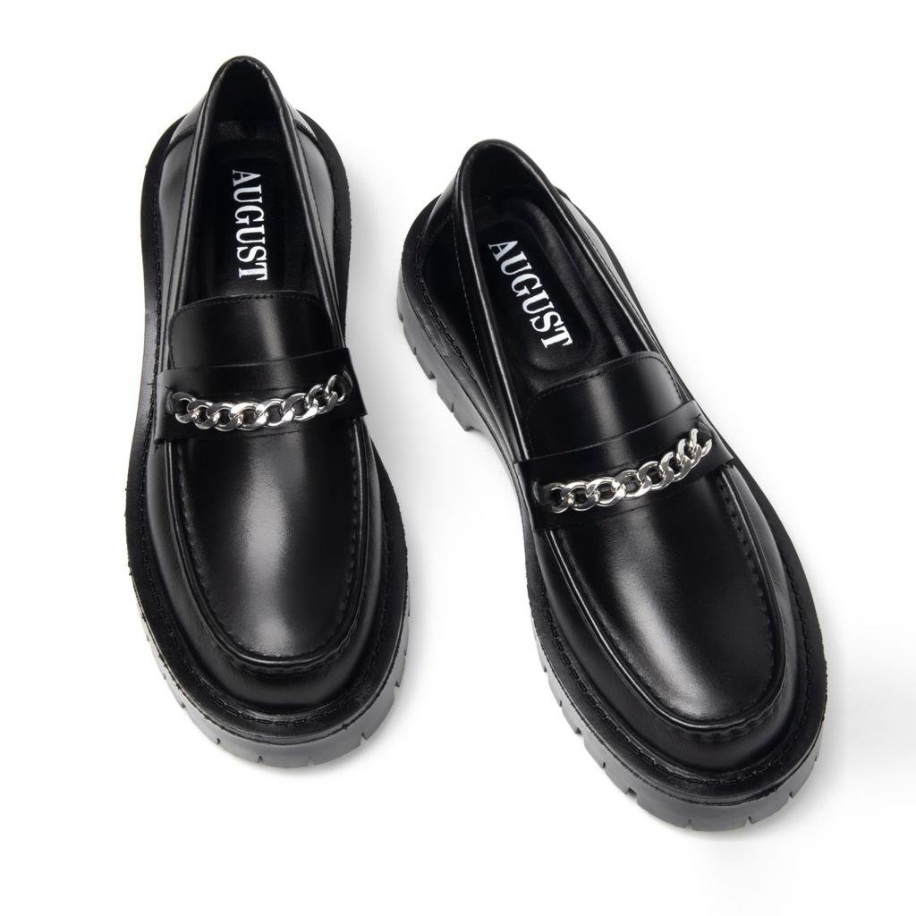 Giày da Penny Loafer with Chains đế Chunky CK03X August