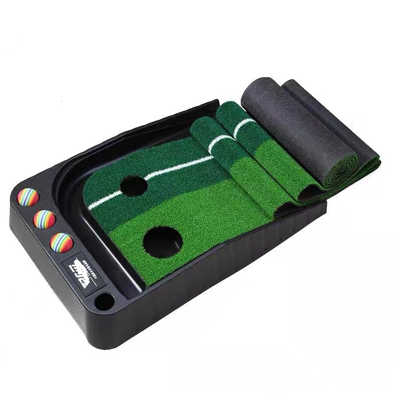 Thảm tập golf Putter trong nhà ngoài trời di động chất liệu nhựa cao cấp TG008