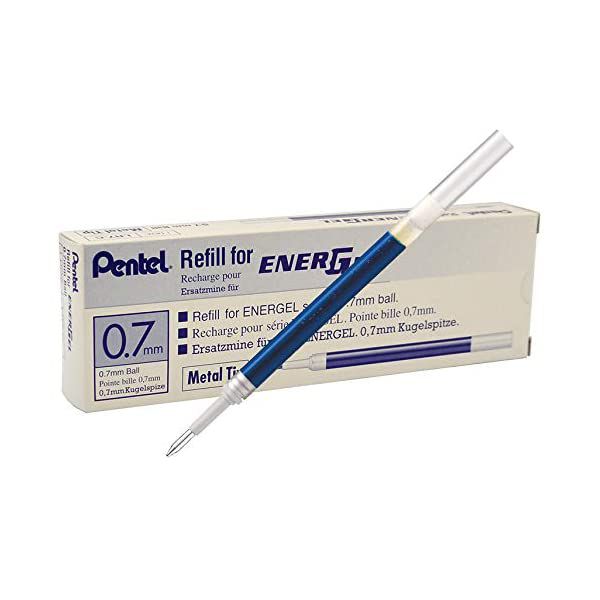 Ruột bút Pentel Energel Roller Pen Refill - Metal Tip 0.7mm - Màu đỏ (Red)