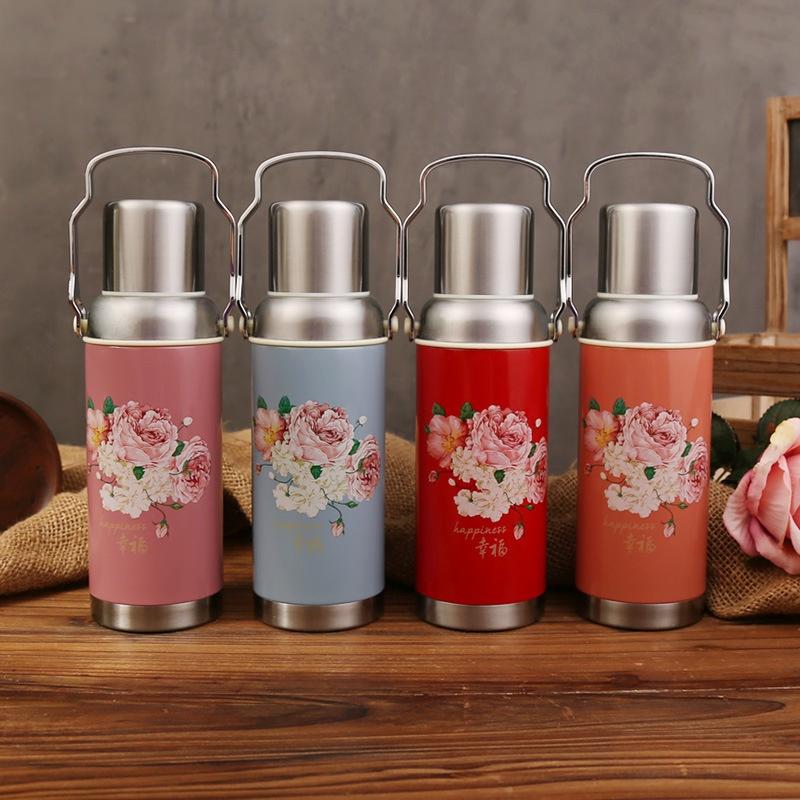 Phích giữ nhiệt, bình giữ nhiệt dáng cổ điển 600ml