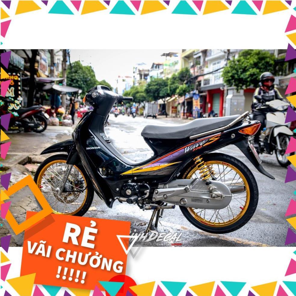 Tem Rời Wave Nhỏ Mẫu S 110 Đen Vàng