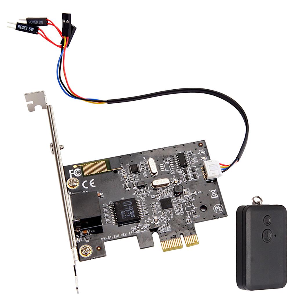 PCI-E Network Card 1000Mbps Gigabit Ethernet 10/100/1000M RJ-45 with Remote