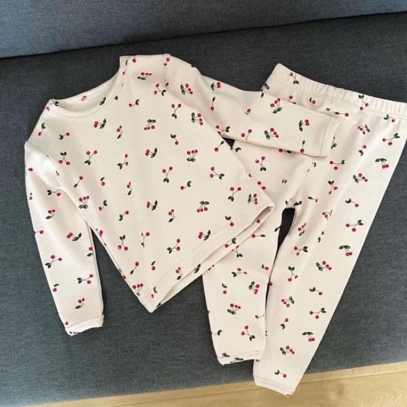 Bộ cotton xuất Hàn chất co dãn thấm hút mềm đẹp