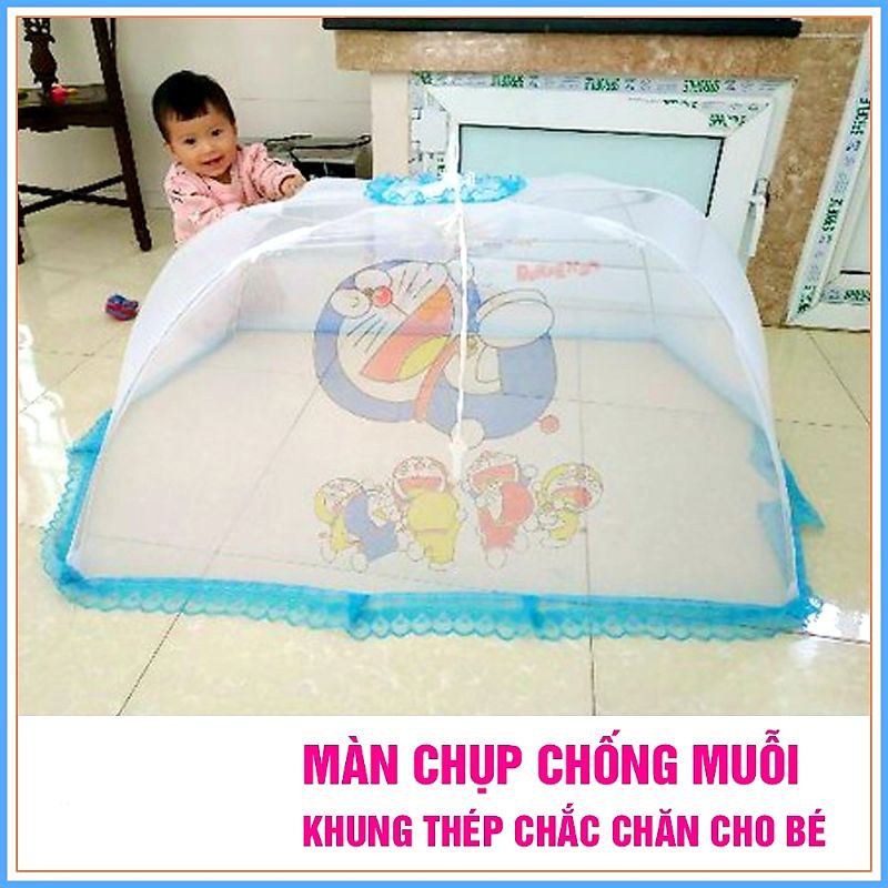 Màn chụp họa tiết dây kéo chống muỗi cho bé sơ sinh ( giao mẫu ngẫu nhiên ) kích thước 115x75x60cm