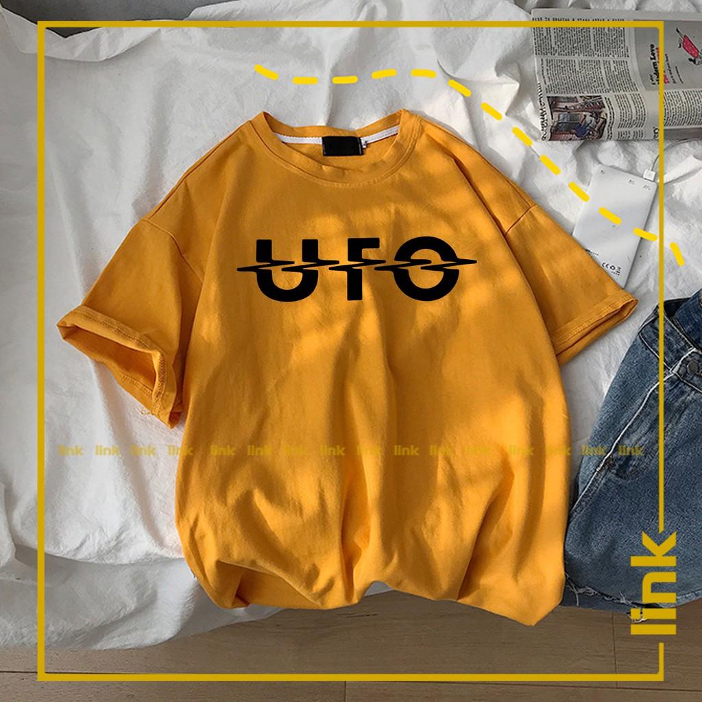 Áo phông UFO tay lỡ dáng rộng unisex ( Đen, Trắng, Vàng )