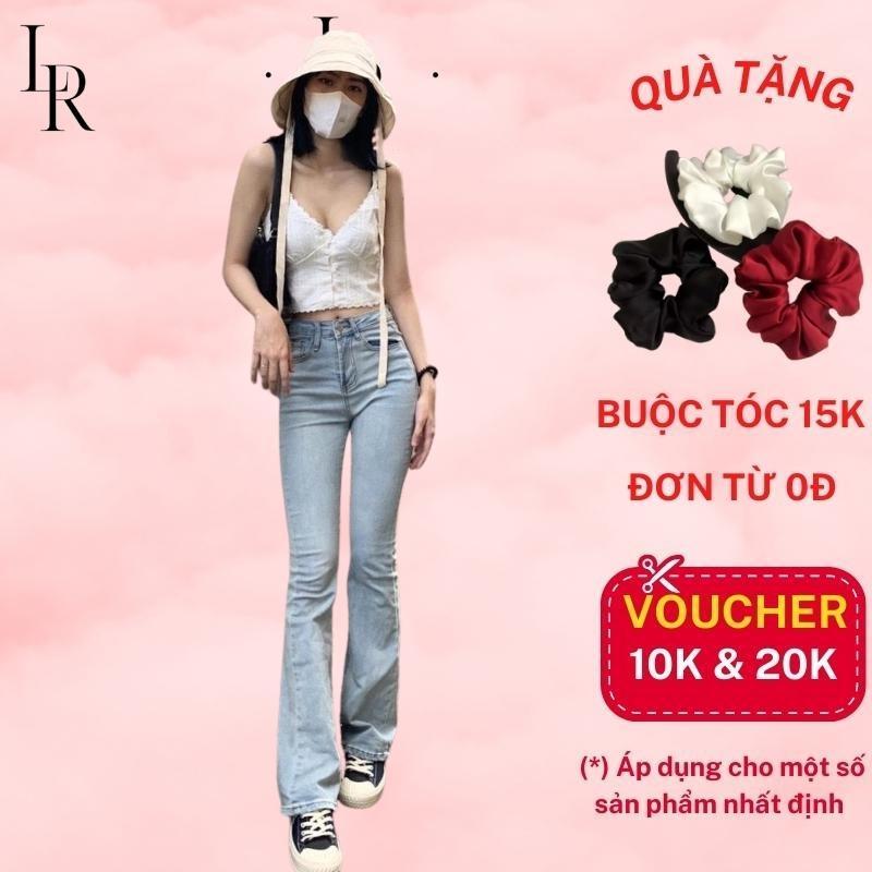 Quần jeans nữ ống loe co dãn LARI, quần bò nữ đẹp lưng cao dáng skinny trẻ trung, gợi cảm, siêu hách dáng